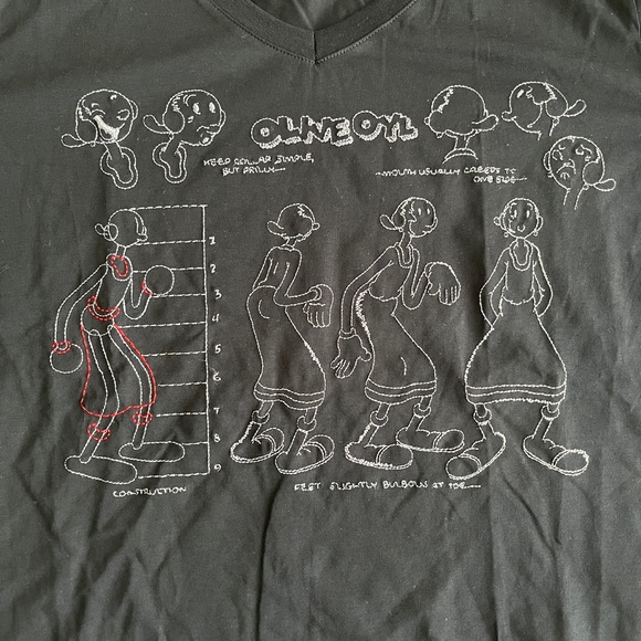 NWT - Ice Iceberg x Popeye the Sailor Women’s Embroidered Long Sleeve Tee - XL - Picture 5 of 11